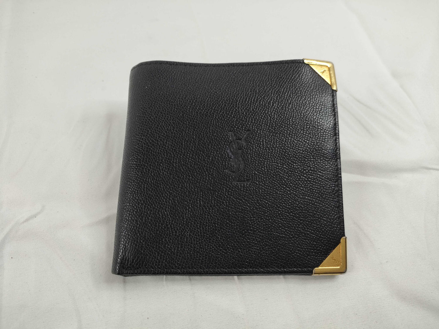 Yves Saint Laurent Leather Folding Wallet Wallet
