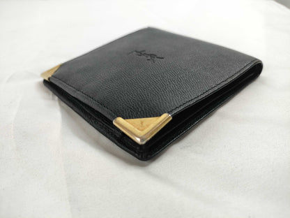 Yves Saint Laurent Leather Folding Wallet Wallet