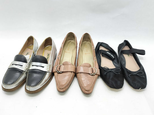 miu miu miu shoes 3 pairs set other shoes