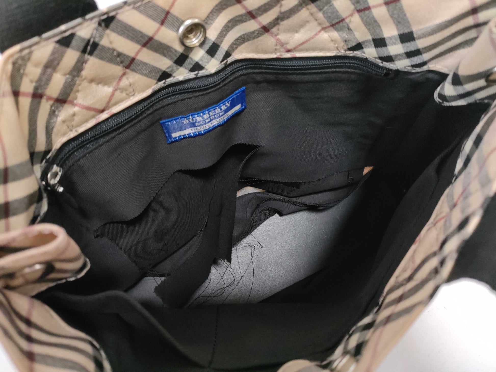 BURBERRY Bag Check 3-Piece Tote Bag