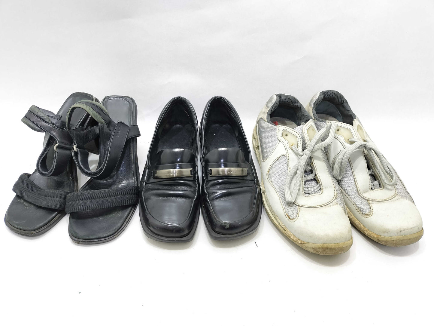 PRADA Shoes 3 Pieces Sneakers Loafers Loafers