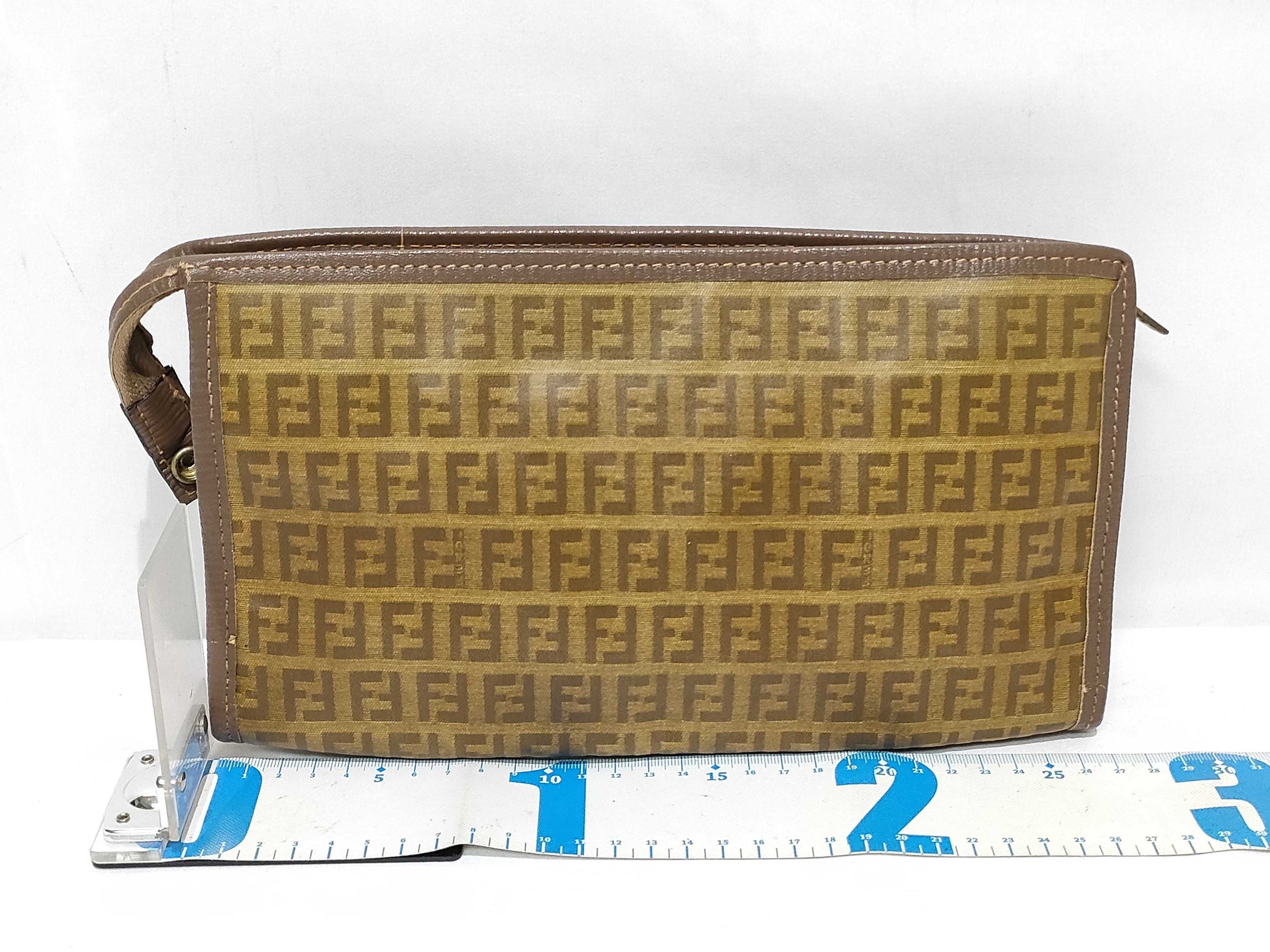 FENDI Zucca Pattern Fendi Zucca PVC Clutch Bag Clutch Bag