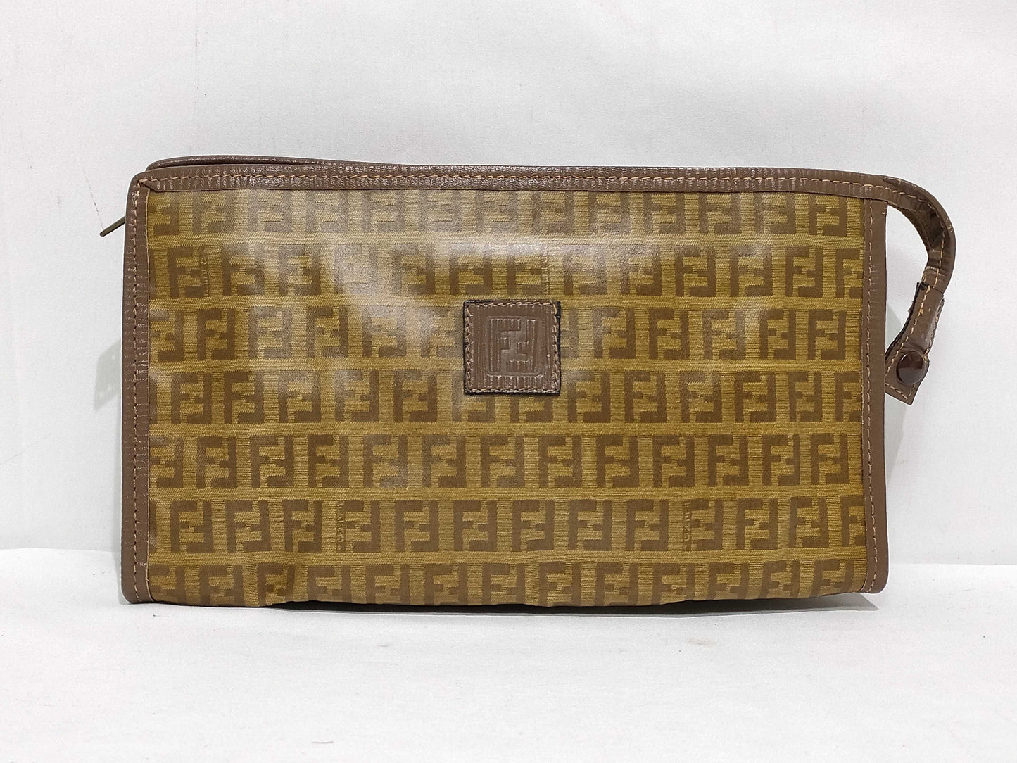 FENDI Zucca Pattern Fendi Zucca PVC Clutch Bag Clutch Bag