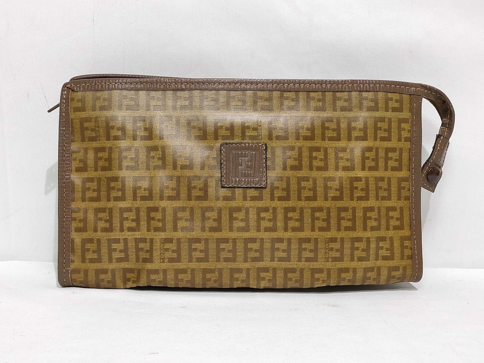 FENDI Zucca Pattern Fendi Zucca PVC Clutch Bag Clutch Bag