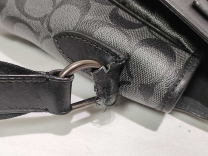 COACH Signature PVC Leather Shoulder Bag Messenger Shoulder Bag