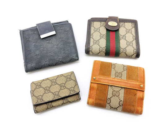 GUCCI GG Canvas Gucci GG Sherry Line Wallet 5 Piece Set Wallet