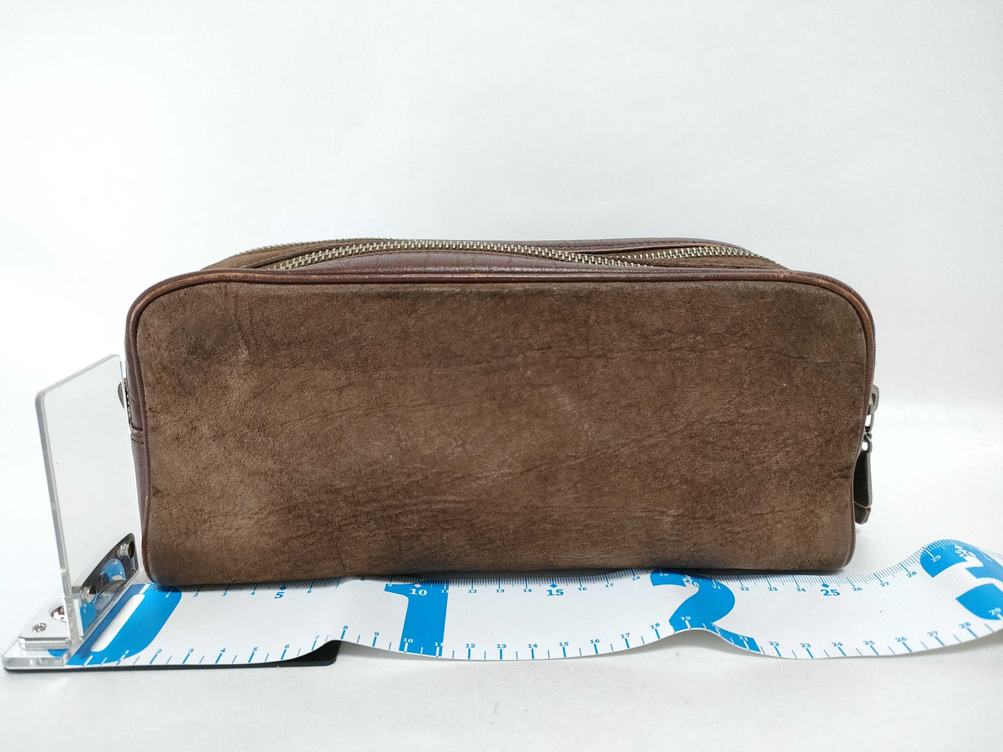 VERSACE Clutch Bag Leather Suede Clutch Bag