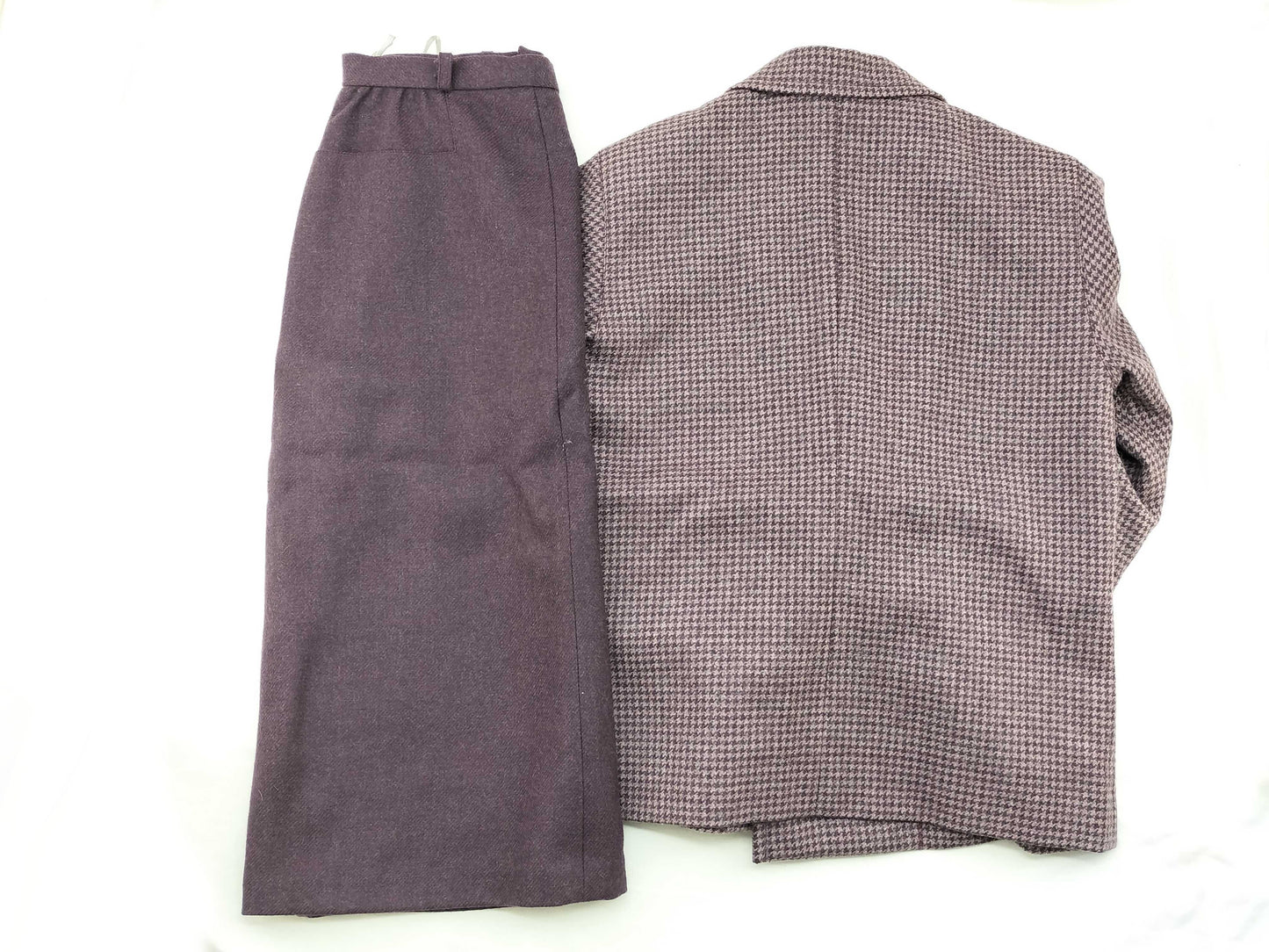 Dior Christian Dior Houndstooth Set Up Jacket Skirt Wool Other Apparel