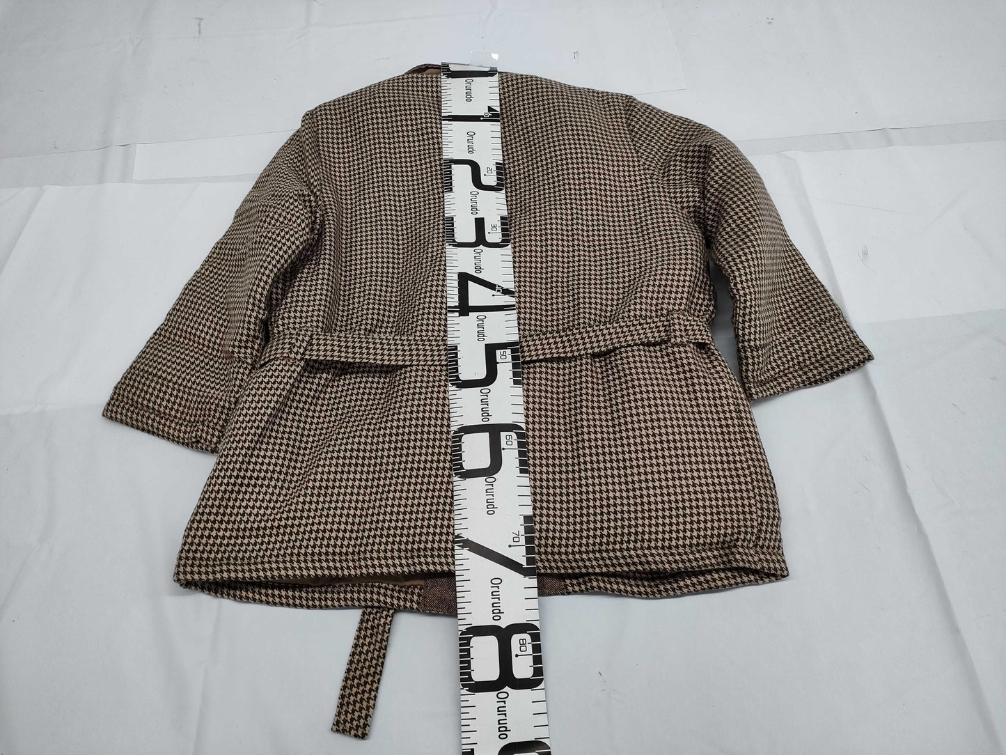 Yves Saint Laurent Quilted Houndstooth Tweed Coat Other Apparel