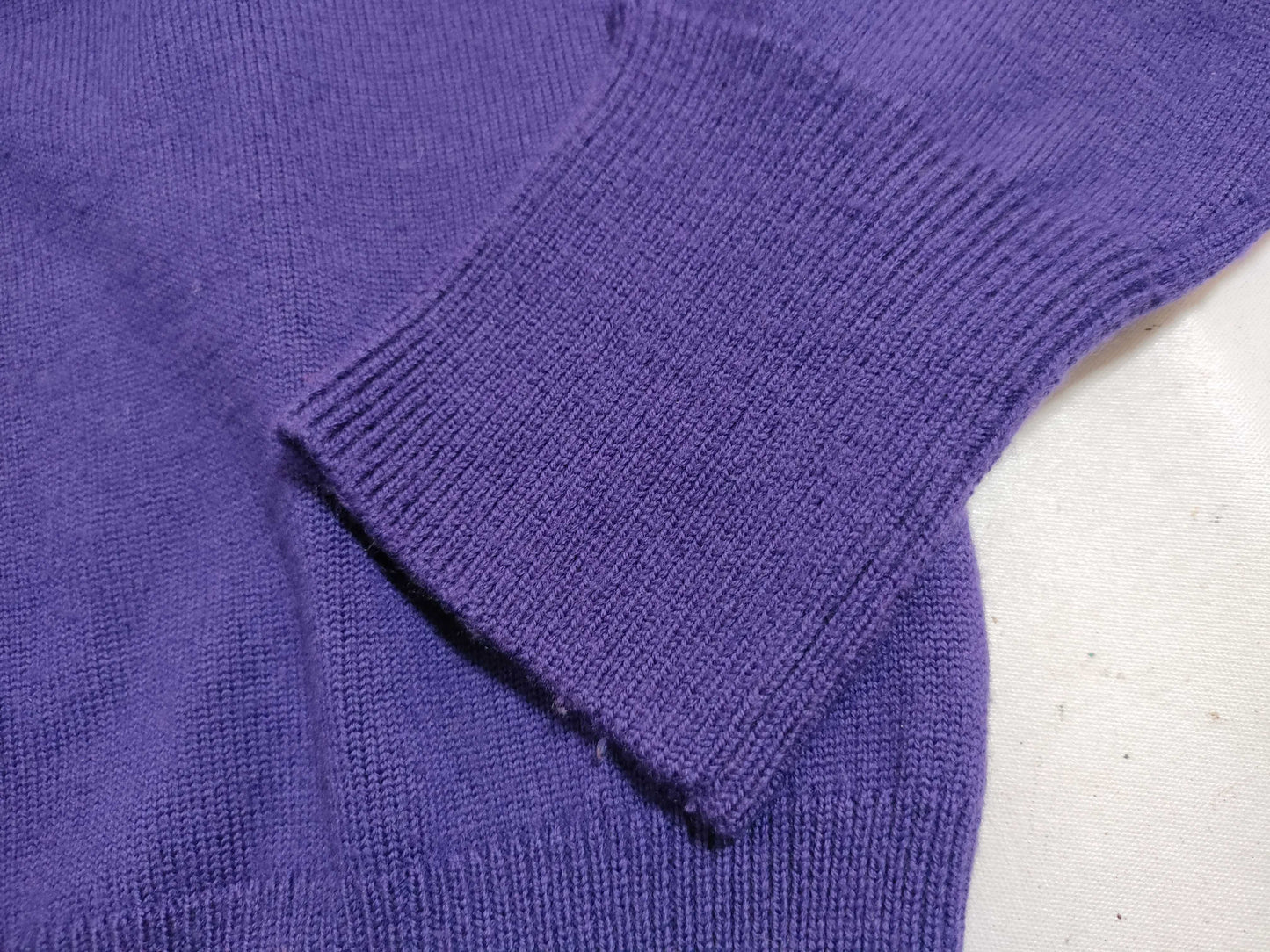 Yves Saint Laurent YSL logo embroidered knit top