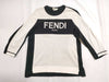 FENDI FENDI Current Tag Logo Knit Black Top