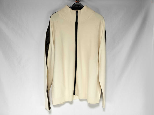 FENDI Men's FENDI Driver's Knit Zip-up Zucca Current Tag Tops