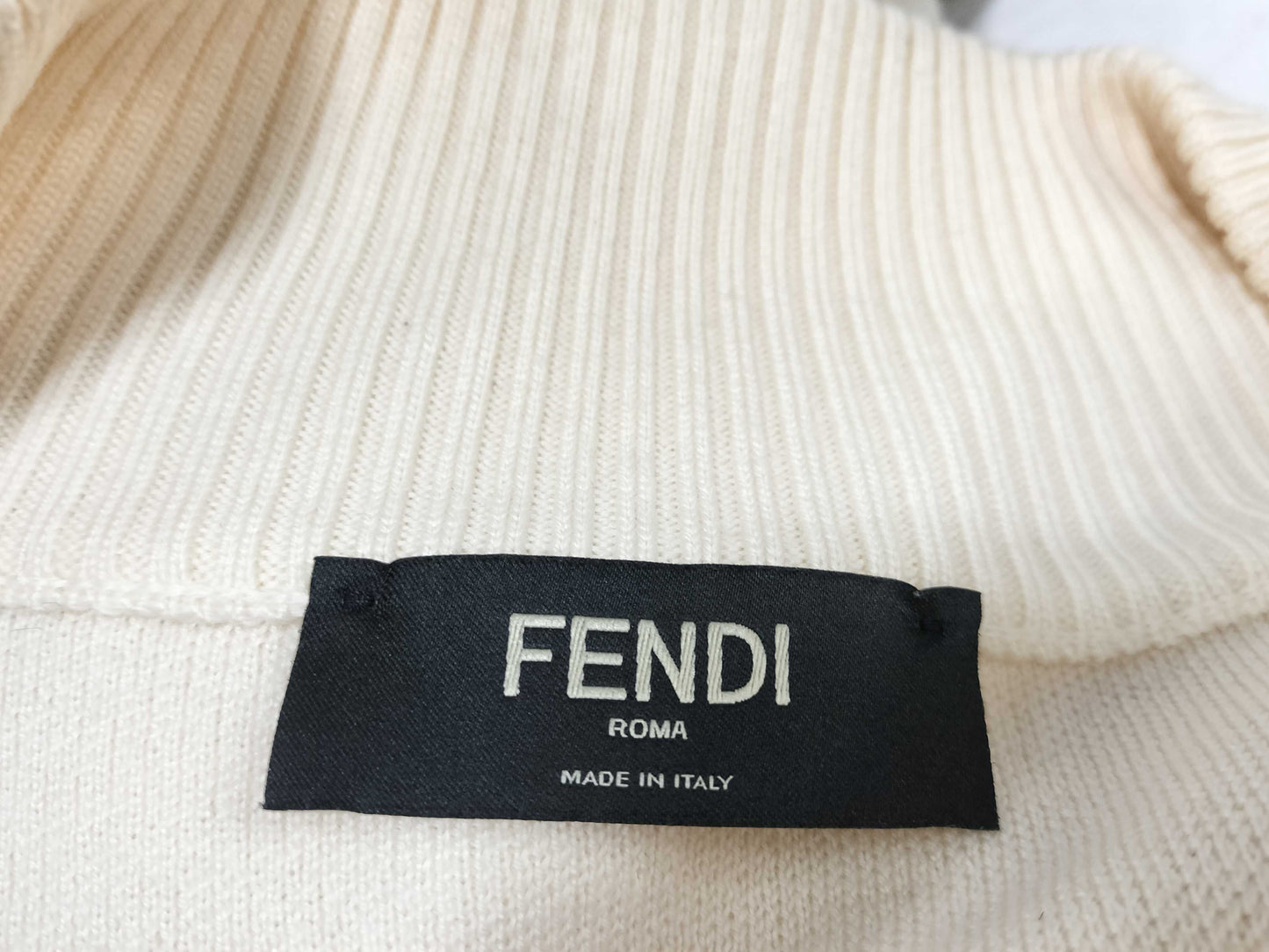 FENDI Men's FENDI Driver's Knit Zip-up Zucca Current Tag Tops