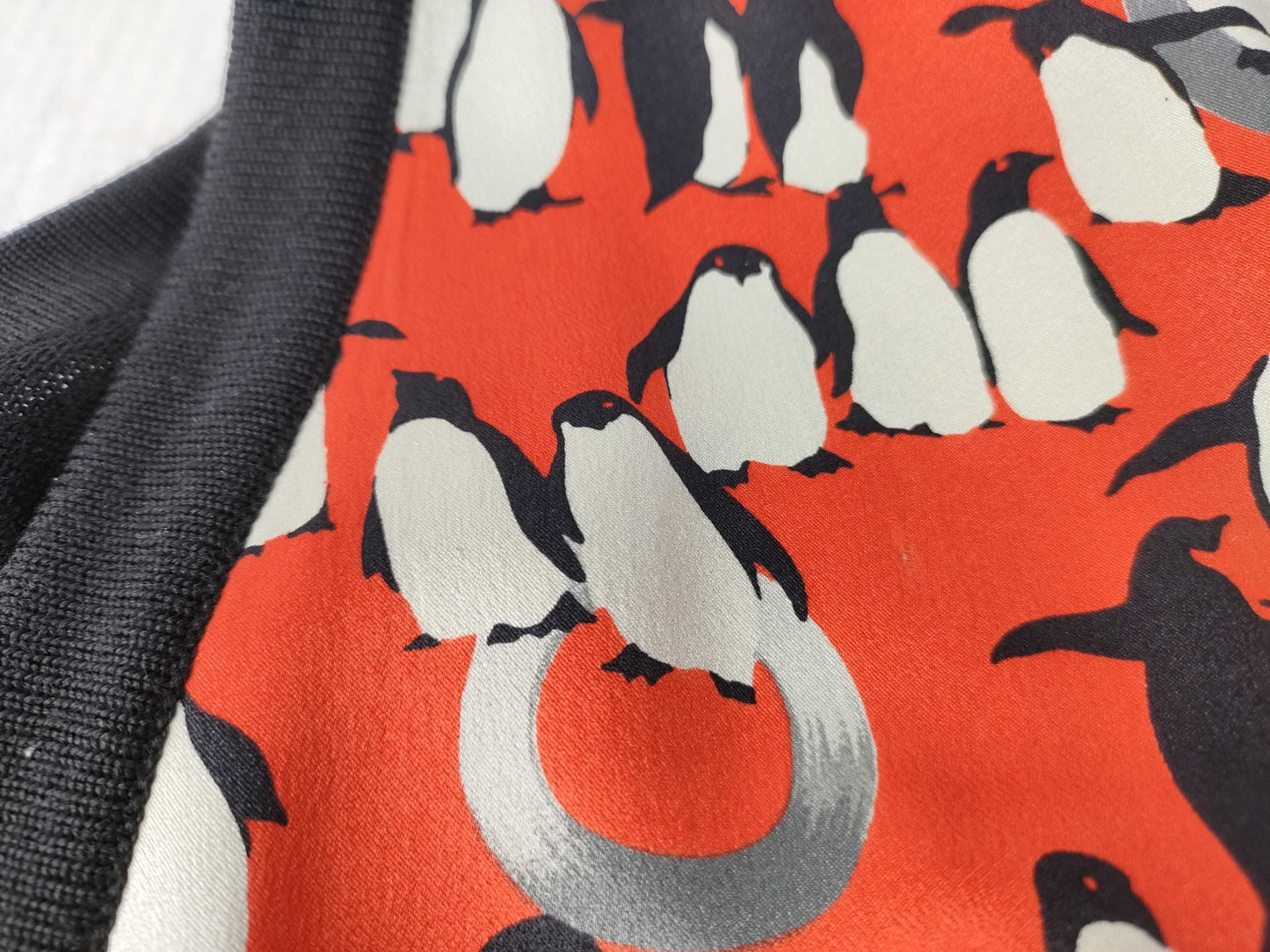 CELINE CELINE Penguin Silk Knit Switch Logo Gold Button Black Knit Cardigan Top