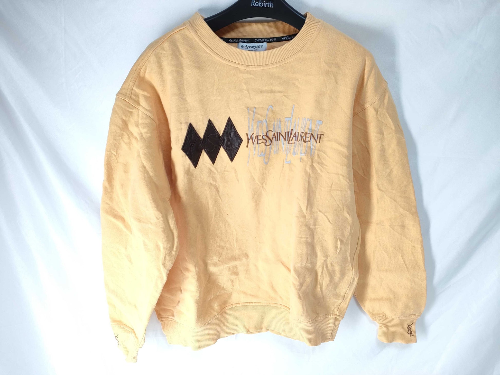 SAINT LAURENT Logo Embroidered Sweatshirt Top