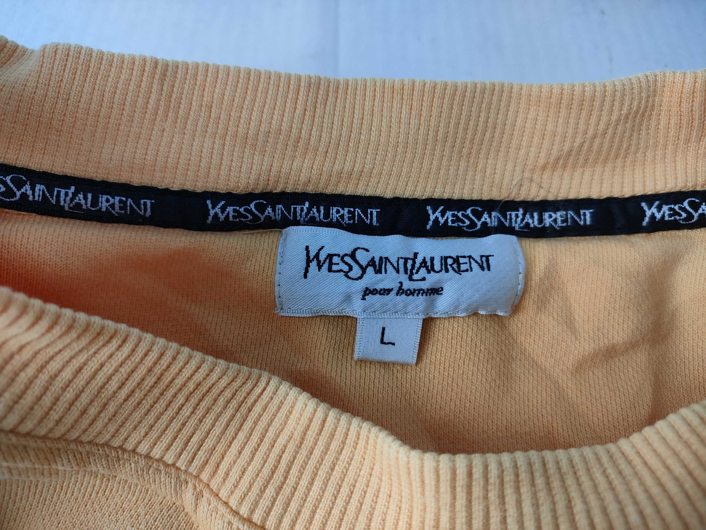 SAINT LAURENT Logo Embroidered Sweatshirt Top