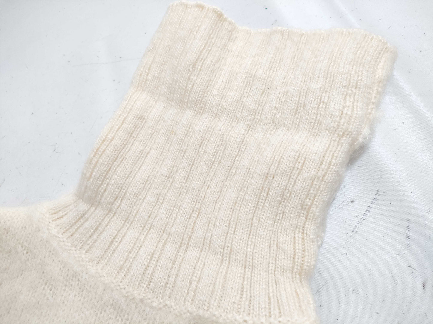 SAINT LAURENT PARIS Mohair Wool Cropped Knit Top