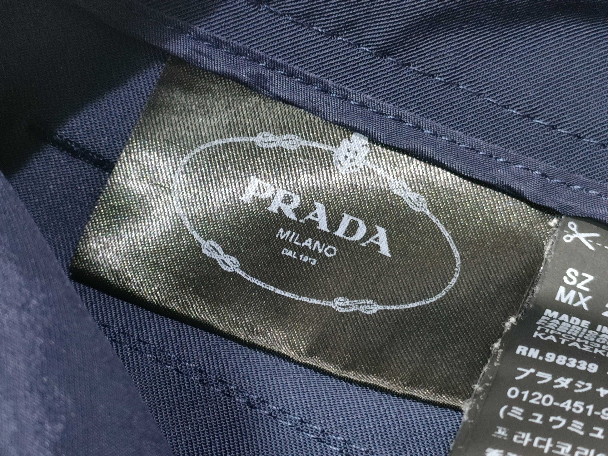 PRADA Nylon Prada Logo Pants Rubber Logo Pants