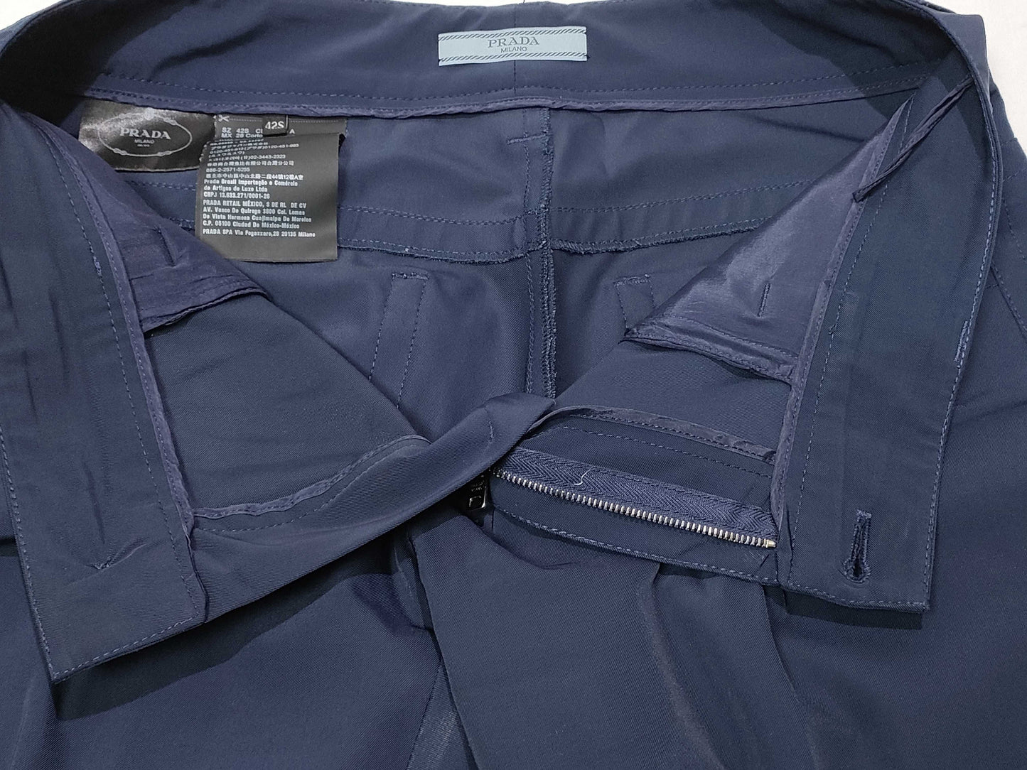 PRADA Nylon Prada Logo Pants Rubber Logo Pants