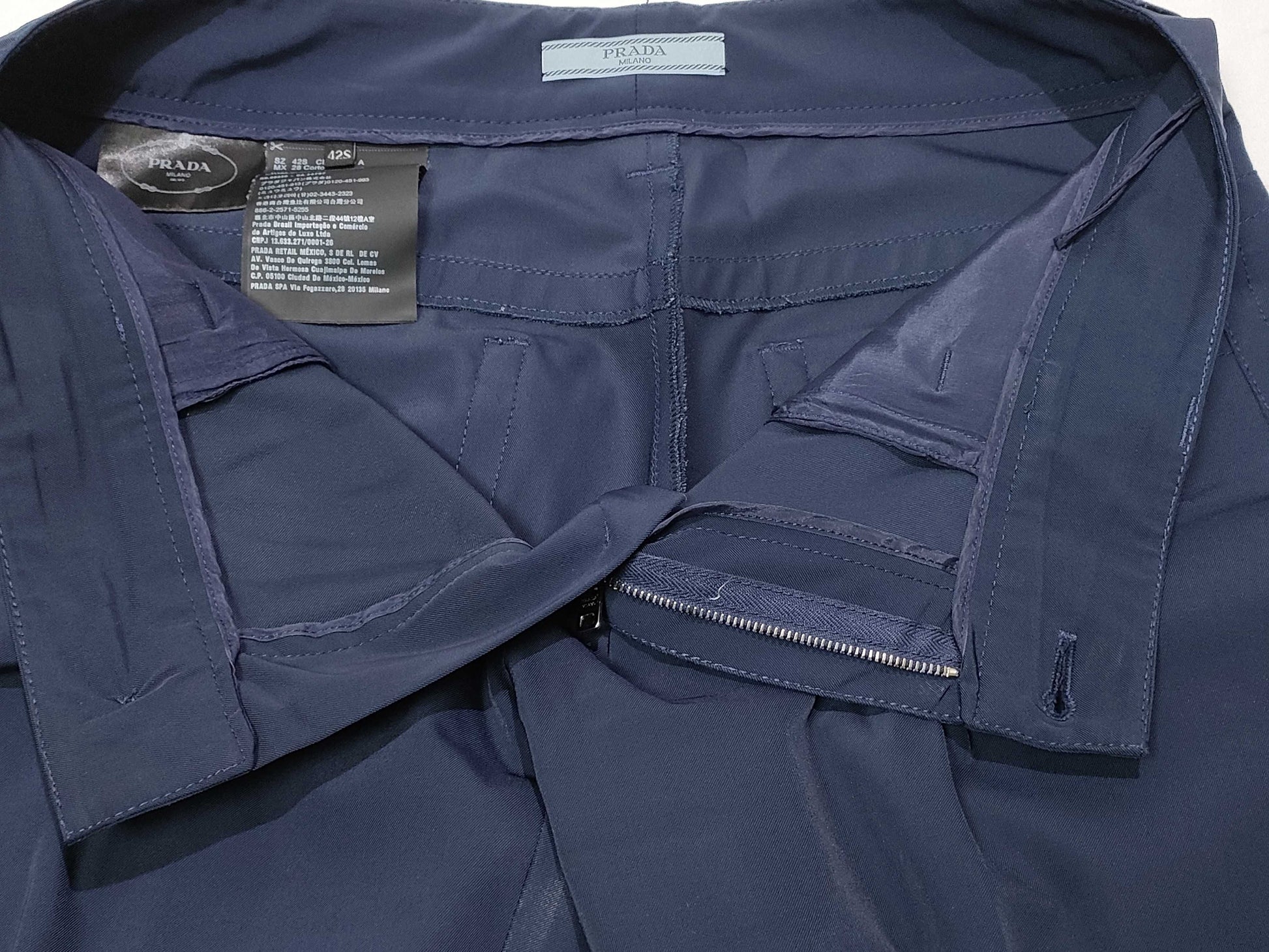 PRADA Nylon Prada Logo Pants Rubber Logo Pants