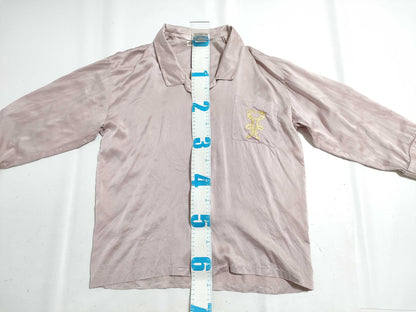 CELINE CELINE logo embroidered set satin shirt pants other apparel