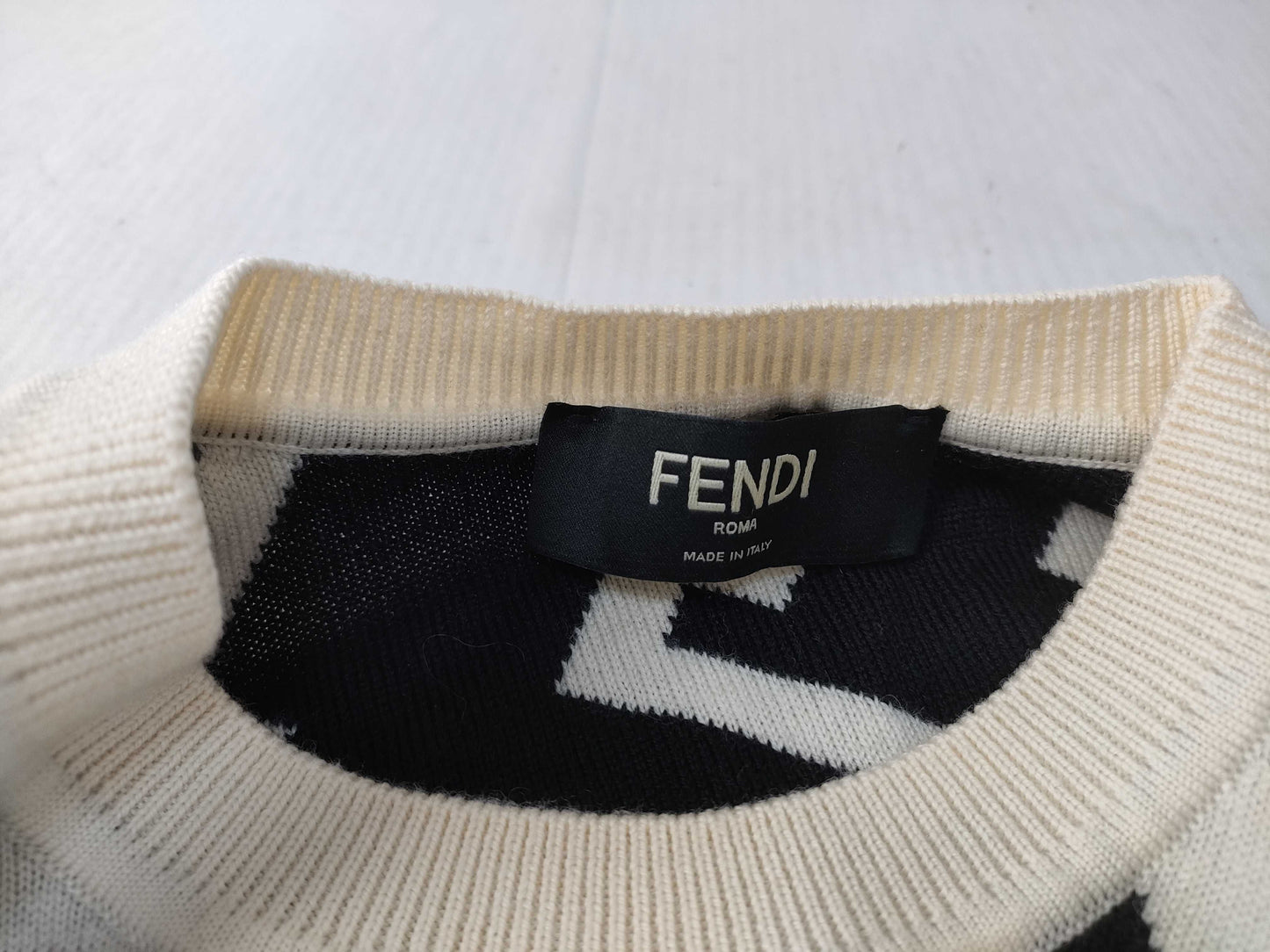FENDI Men's Men's FENDI Current Tag Zucca FF Pattern Knit Top
