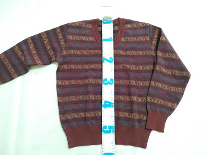 Yves Saint Laurent YSL logo knit top