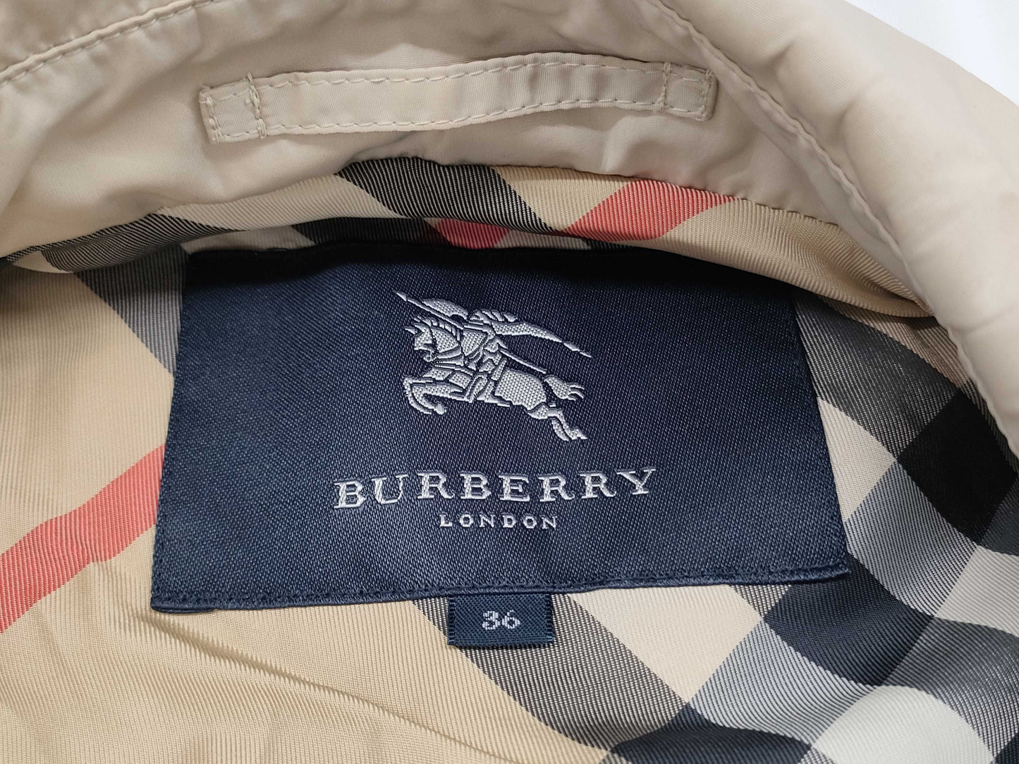 BURBERRY BURBERRYLONDON Pocketable Nylon Drawstring Coat Belt Coat