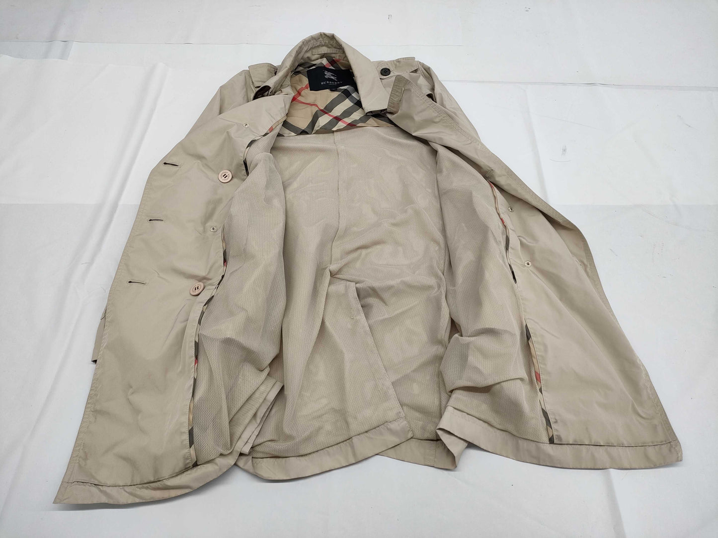 BURBERRY BURBERRYLONDON Pocketable Nylon Drawstring Coat Belt Coat