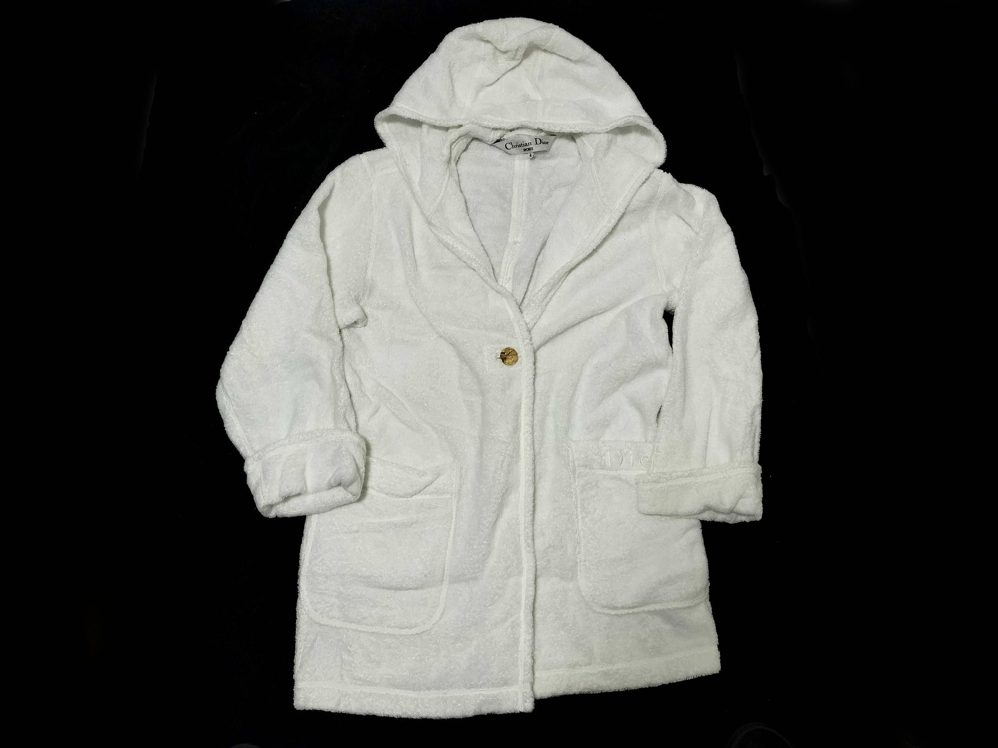 Dior CD Logo Gold Button Christian Dior Outerwear Top