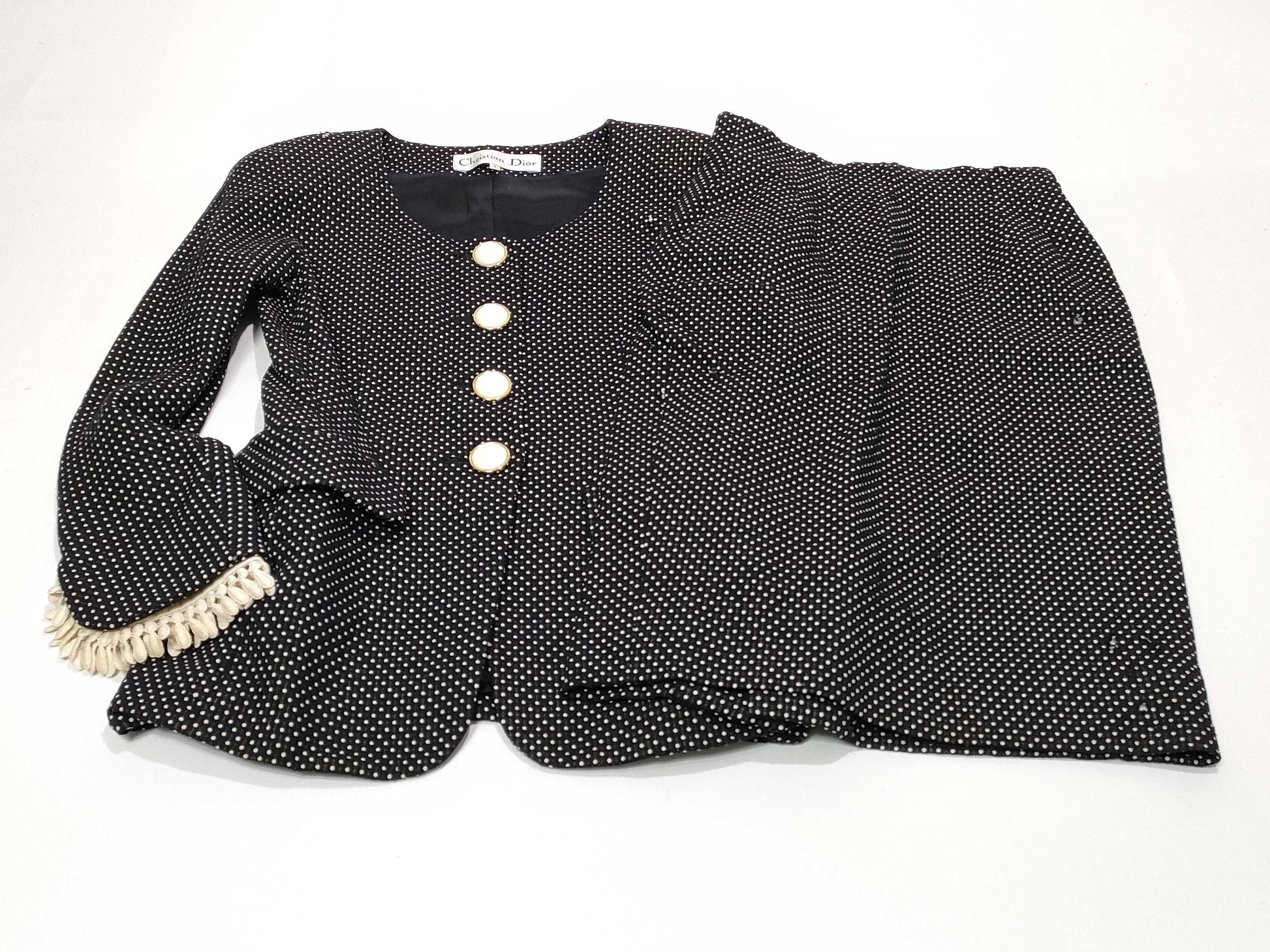 Dior Christian Dior Dot Set Jacket Skirt Other Apparel