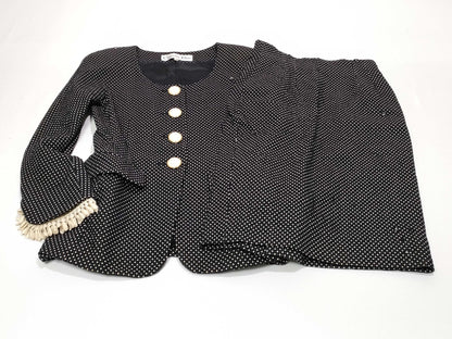 Dior Christian Dior Dot Set Jacket Skirt Other Apparel