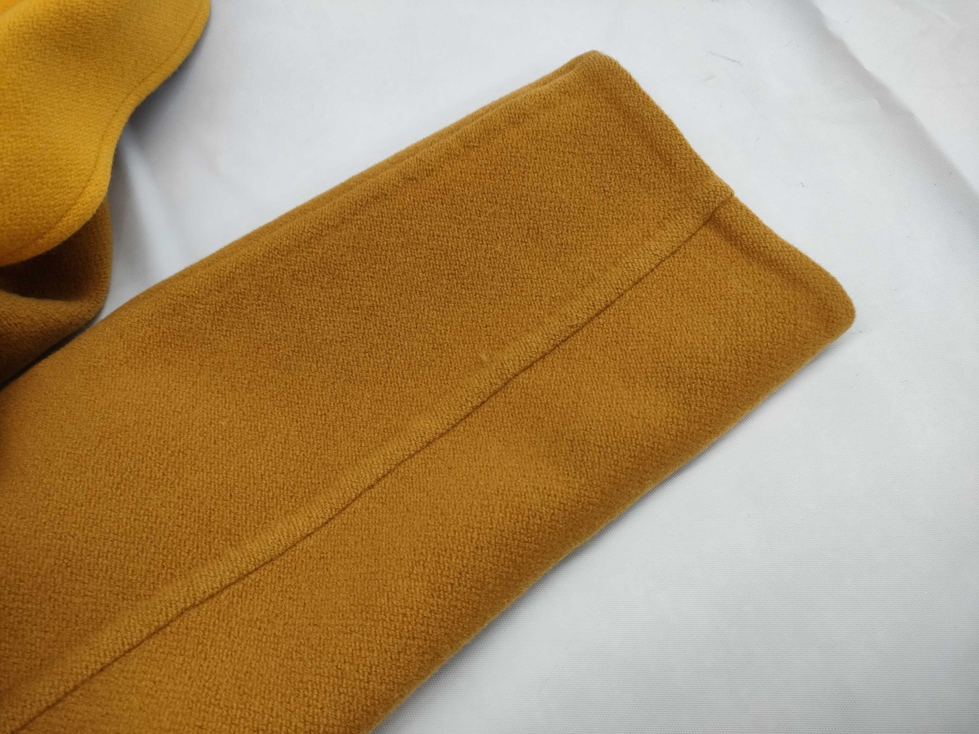 HERMES Reversible Double Face Cashmere Coat Long Cashmere Orange Yellow Coat