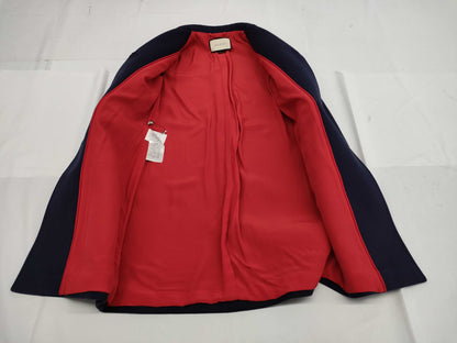 GUCCI Gucci Pearl Ruffle Coat Wool Coat