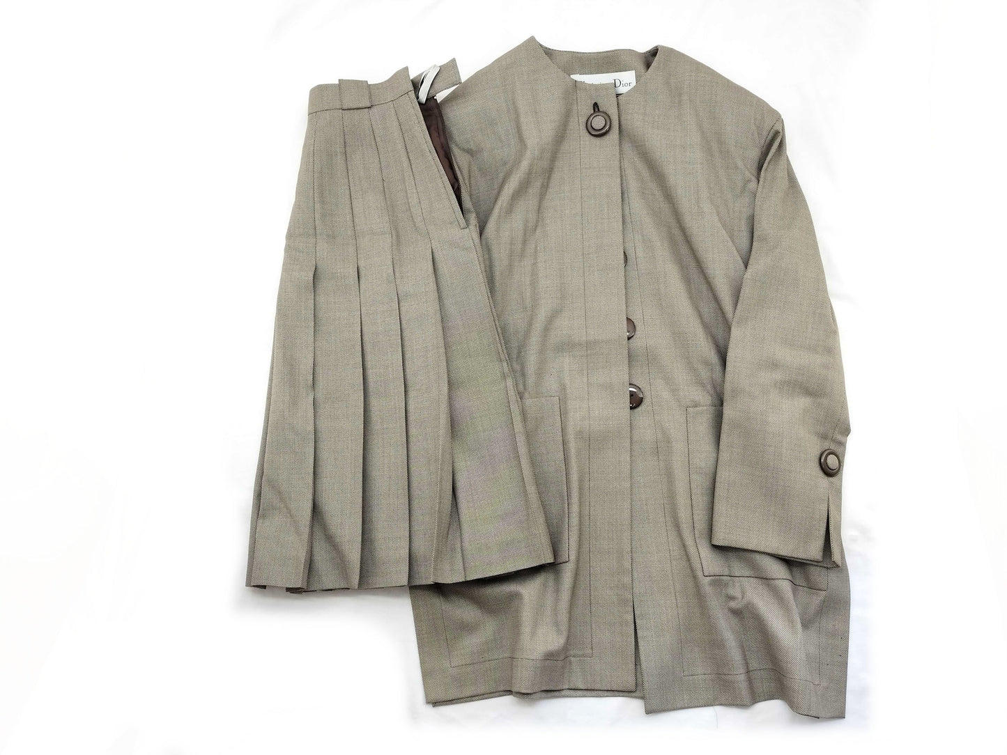 Dior Christian Dior Set Up Jacket Skirt Pleats Other Apparel