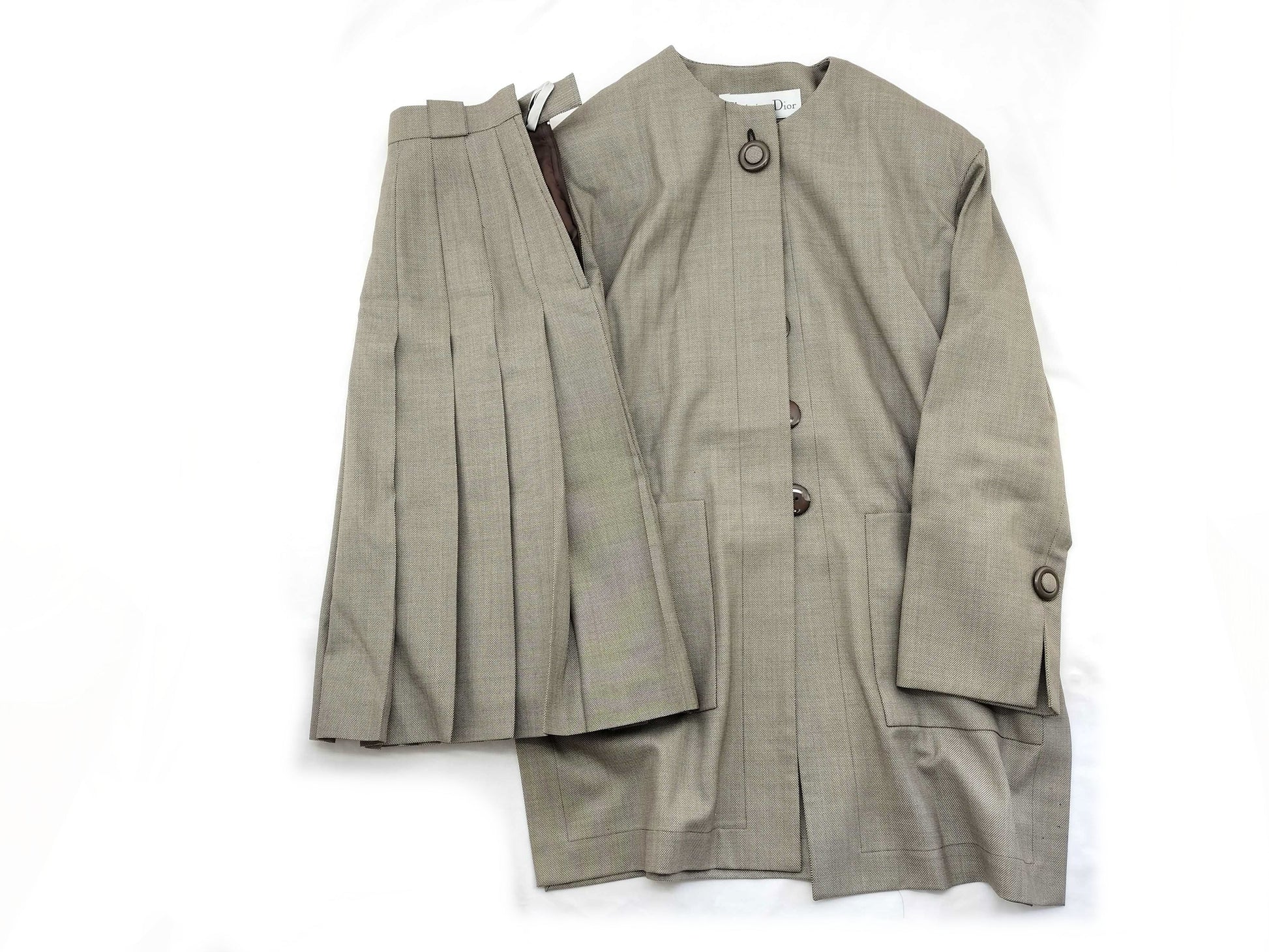 Dior Christian Dior Set Up Jacket Skirt Pleats Other Apparel