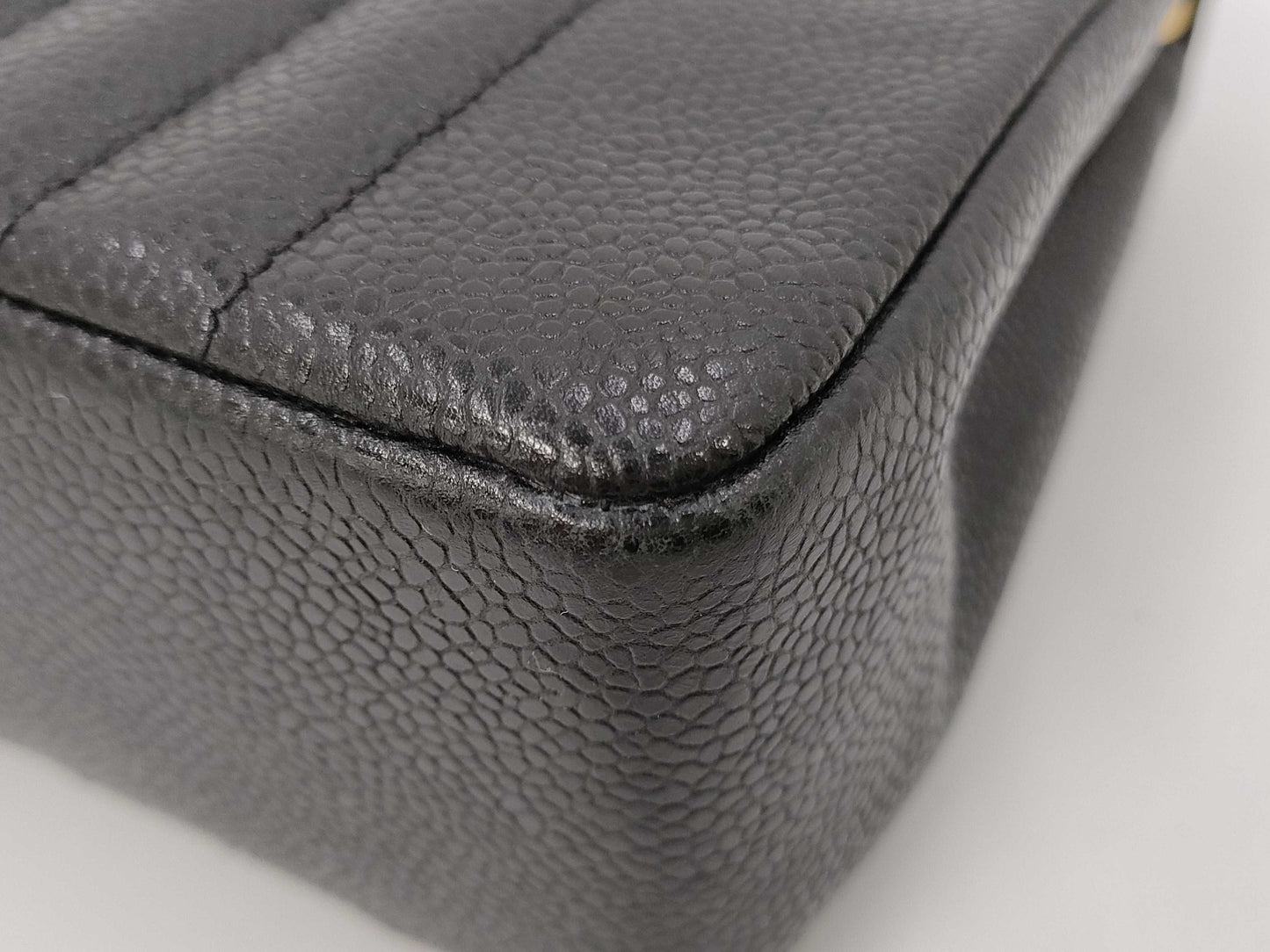 CHANEL Caviar Skin Mademoiselle Shoulder Bag