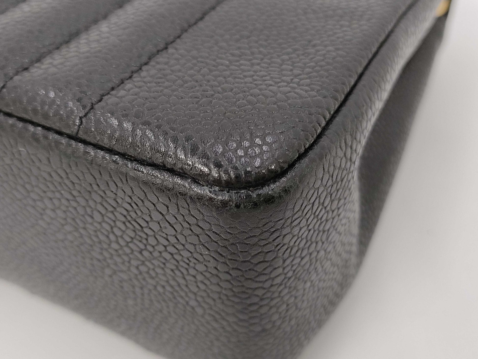 CHANEL Caviar Skin Mademoiselle Shoulder Bag