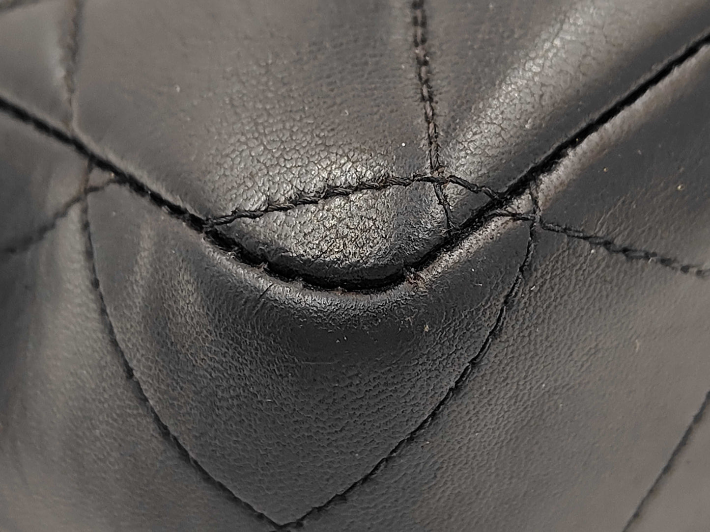 CHANEL Lambskin Decama Trasse Shoulder Bag