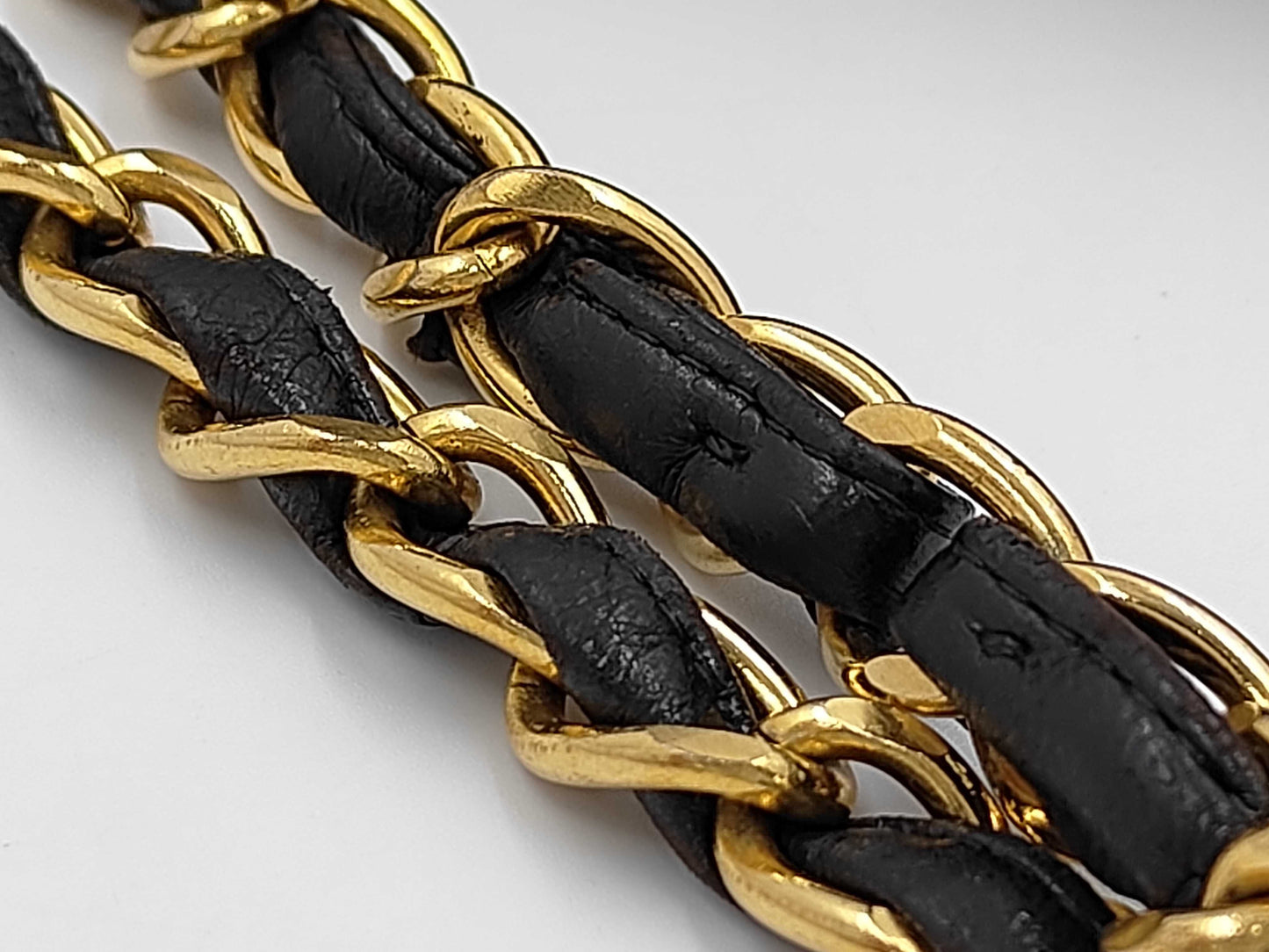 CHANEL Lambskin Decama Trasse Shoulder Bag