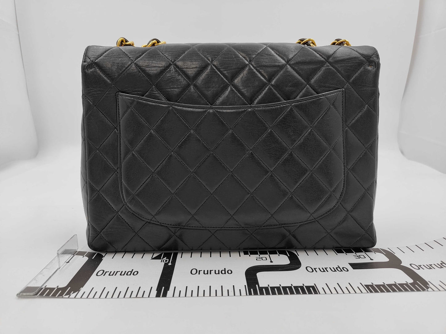 CHANEL Lambskin Decama Trasse Shoulder Bag