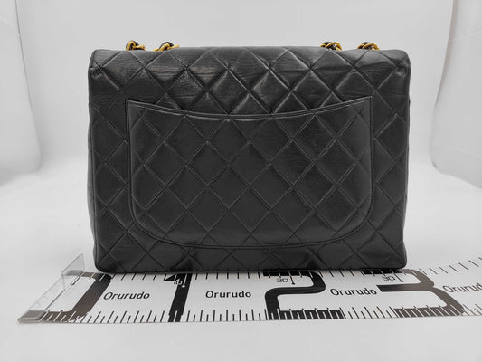 CHANEL Lambskin Decama Trasse Shoulder Bag