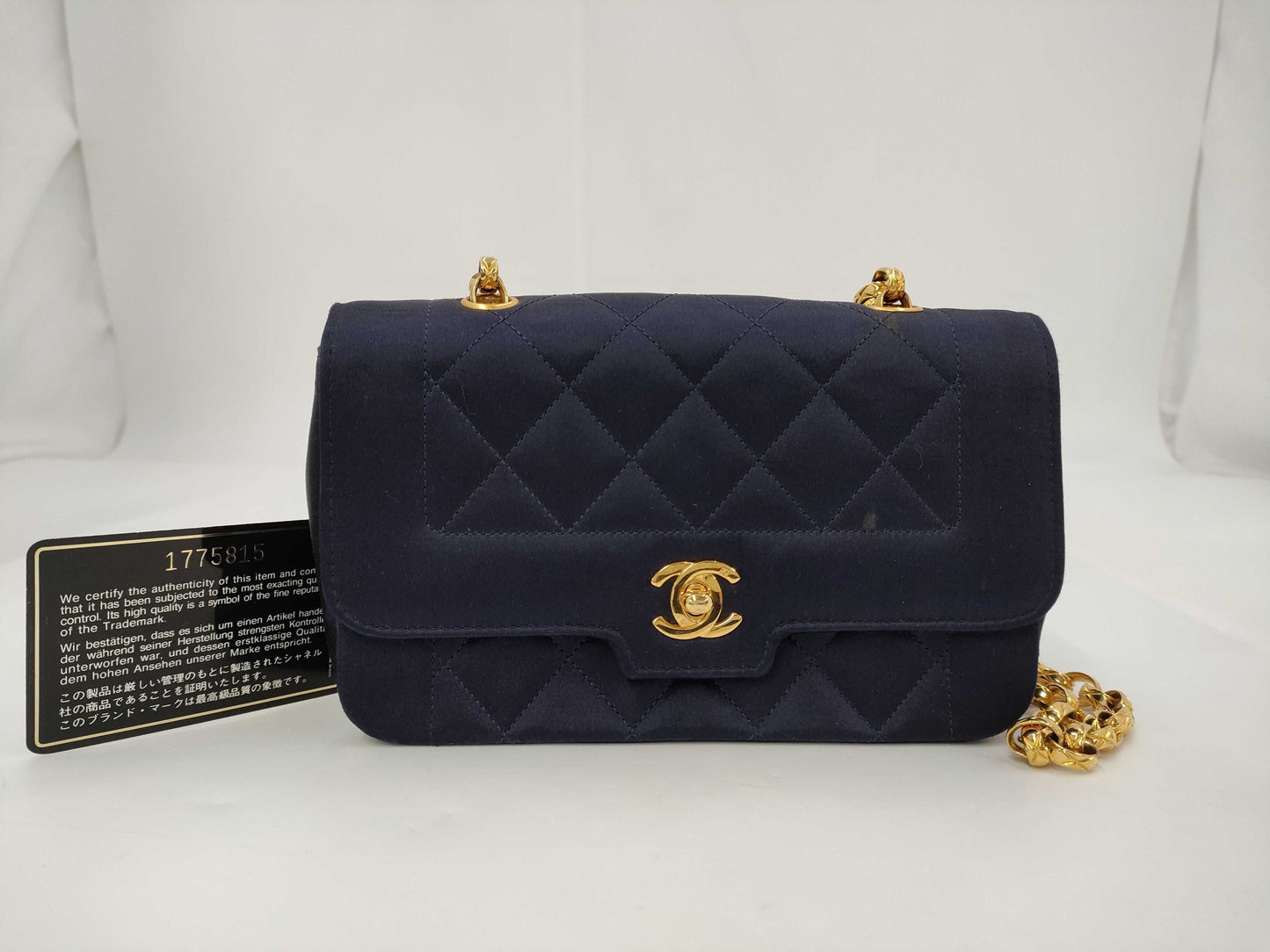CHANEL Satin Bijou Diana Shoulder Bag
