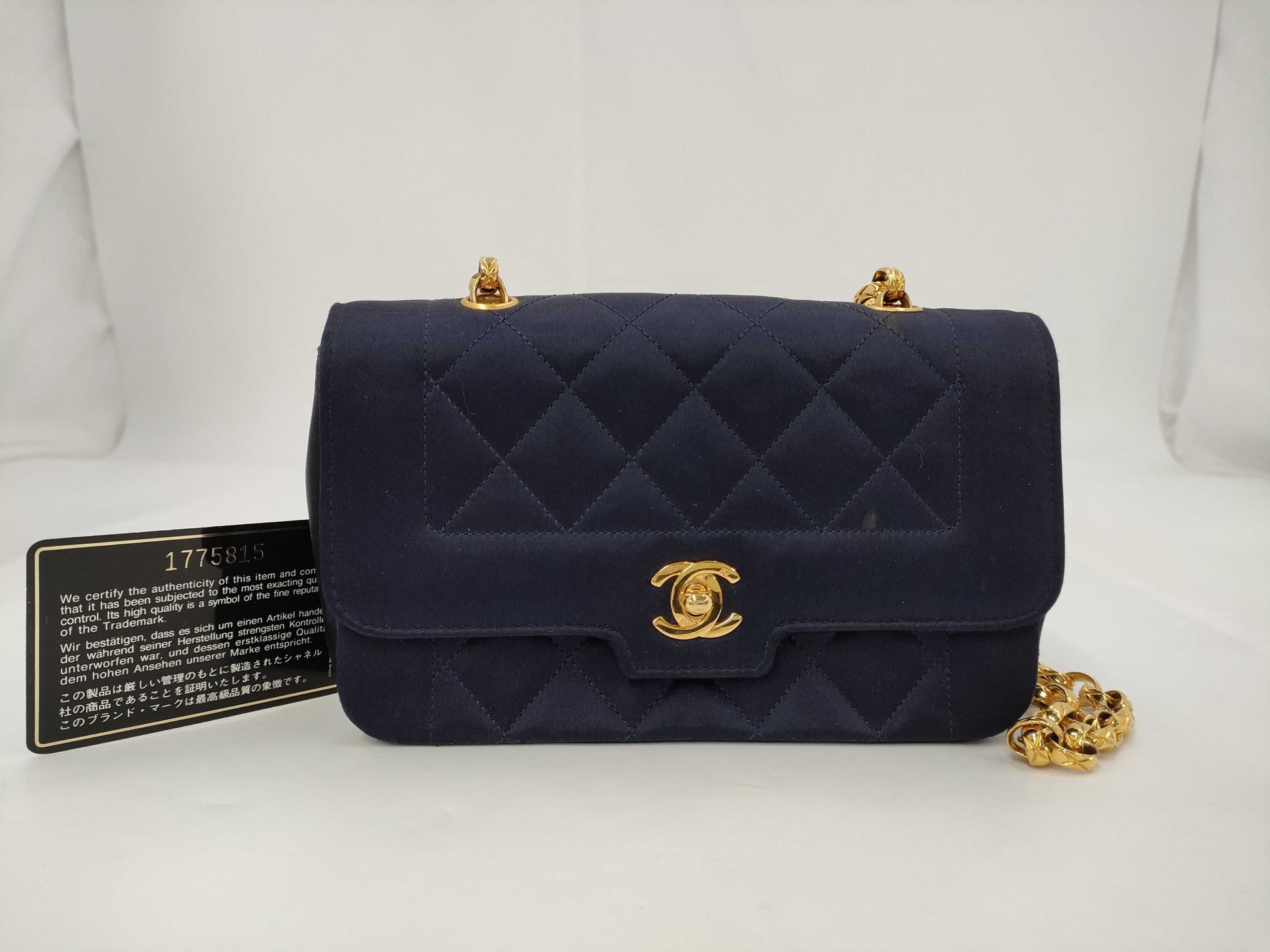 CHANEL Satin Bijou Diana Shoulder Bag