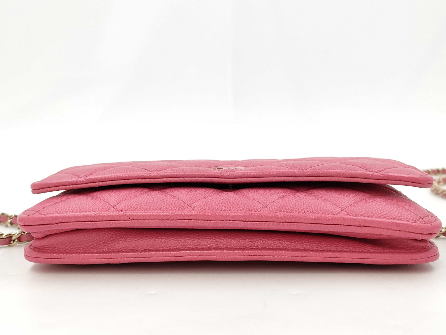 CHANEL Caviar Skin Chain Wallet Shoulder Bag