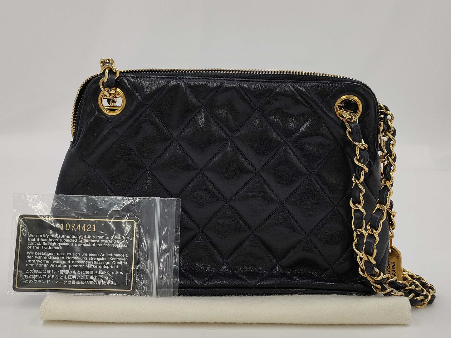 CHANEL Matlasse Mini Chain Shoulder Bag with Seal 1st Generation Shoulder Bag