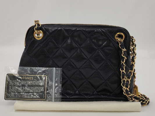 CHANEL Matlasse Mini Chain Shoulder Bag with Seal 1st Generation Shoulder Bag