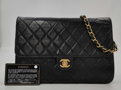 CHANEL Matlasse Lambskin Chain Shoulder Bag with Seal 11th Shoulder Bag