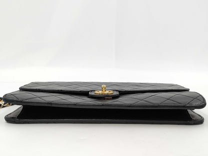 CHANEL Matlasse Lambskin Chain Shoulder Bag with Seal 11th Shoulder Bag
