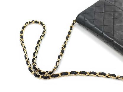 CHANEL Matlasse Lambskin Pushlock Chain Shoulder Bag Shoulder Bag